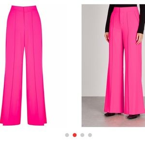 Alice + Olivia Pink Trouser Wide-Leg Pant Size 2